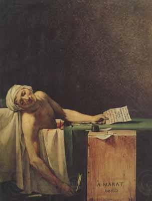 Jacques-Louis David The death of marat (mk02) Spain oil painting art